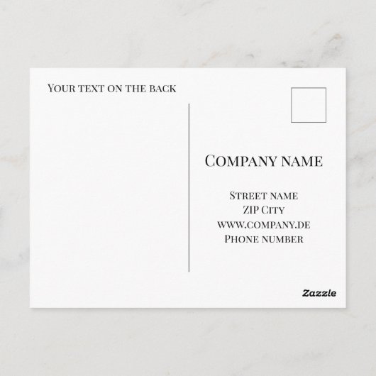 Wijnwinkel, bar of wijnmakerij promotiekaart briefkaart (Achterkant)