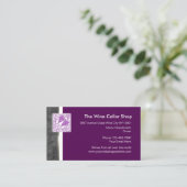 Wijnwinkel Visitekaartje (Staand voorkant)