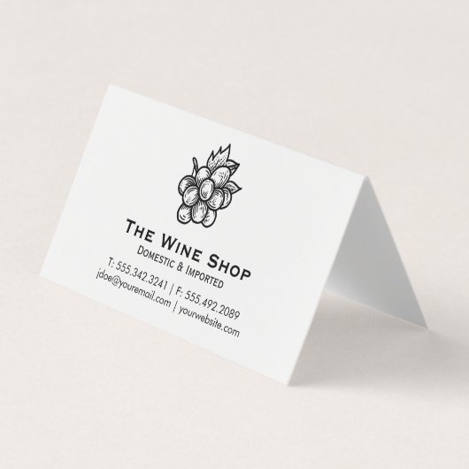 Wijnwinkel Visitekaartje (Voorkant)
