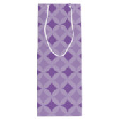 Wijnzak - overlappende cirkels wijn cadeautas (Achterkant)