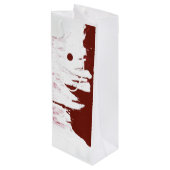 Wijnzak Wijnspatten Ontwerp Wijn Cadeautas (Achterkant Gekanteld)