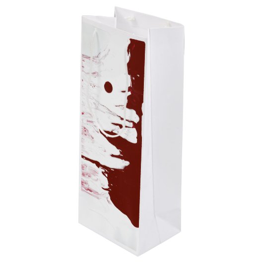 Wijnzak Wijnspatten Ontwerp Wijn Cadeautas (Voorkant Gekanteld)