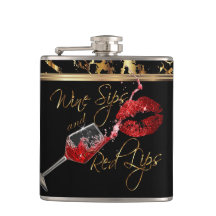 Wijnzegels en rode lips