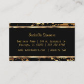 Wijnzegels en zoete lips - Paars - marmer Visitekaartje (Achterkant)