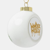 Wijs afdwalen keramische bal ornament (Links)