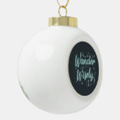 Wijs afdwalen keramische bal ornament (Links)