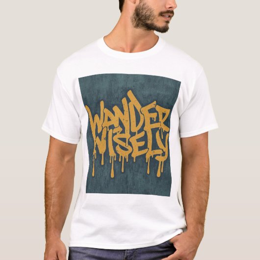 Wijs afdwalen t-shirt (Voorkant)