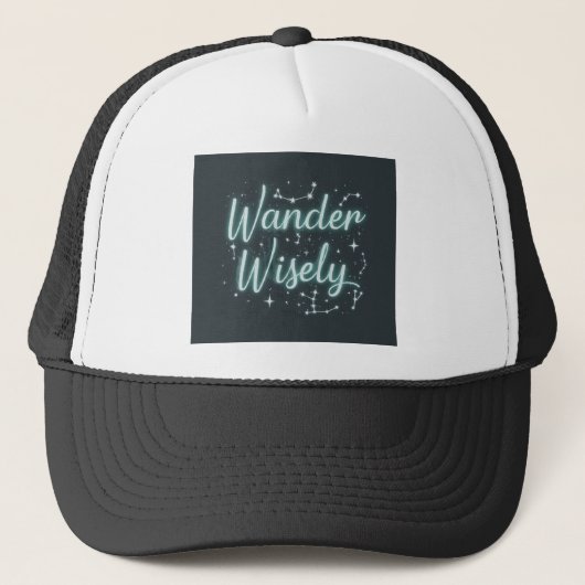 Wijs afdwalen trucker pet (Voorkant)