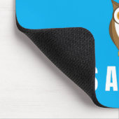 Wijs als een Uil alternatief ontwerp Muismat (Hoek)