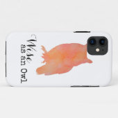 Wijs als een Uil Typografische Waterverf Case-Mate iPhone Case (Achterkant (horizontaal))