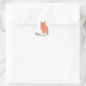 Wijs als een Uil Typografische Waterverf Sticker (Tas)