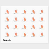 Wijs als een Uil Typografische Waterverf Sticker (Vel)