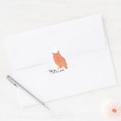 Wijs als een Uil Typografische Waterverf Sticker (Envelop)