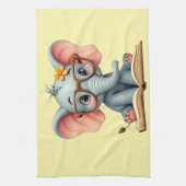 Wijs Baby Olifantje Theedoek (Verticaal)