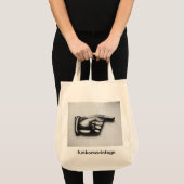 Wijs de weg naar kruidenierswaren aan tote bag (Voorkant (product))