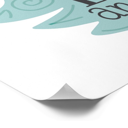 Wijs groeien als een uil - Kinderkunst Poster (Hoek)