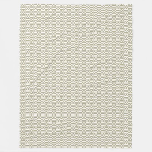 Wijs Groen Geometrisch Patroon Fleece Deken (Voorkant)