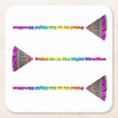 Wijs me in de juiste richting kartonnen onderzetters (Voorkant)