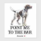 Wijs me naar de Bar Duitse kortharige hond Sticker (Vel)