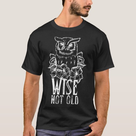 Wijs, Niet Oud Uil T-shirt (Voorkant)