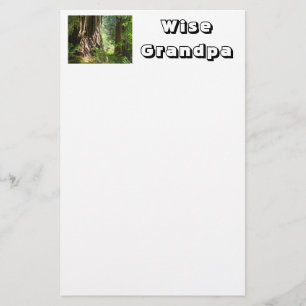 Wijs opa briefpapier