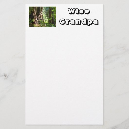 Wijs opa briefpapier (Voorkant)