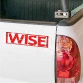 Wijs Stempel Bumpersticker (Op Truck)