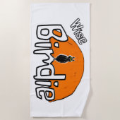 Wijs vogeltje badhanddoek (Voorkant)