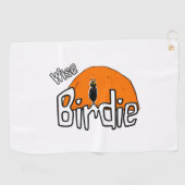 Wijs vogeltje golfhanddoek (Horizontaal)