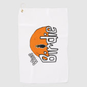Wijs vogeltje golfhanddoek (Voorkant)
