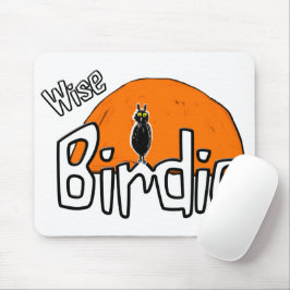 Wijs vogeltje muismat