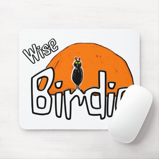 Wijs vogeltje muismat (Met muis)