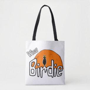 Wijs vogeltje tote tas