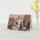 Wijs Wenskaart Kaart (Gele Bloem)