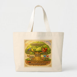 Wijsgeworteld Grote Tote Bag