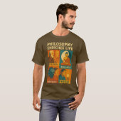 Wijsheid Balans Moed Inzicht T-shirt (Voorkant volledig)
