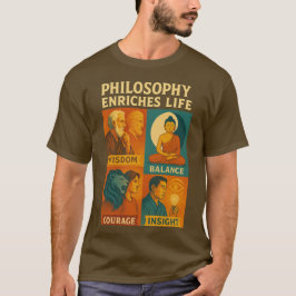 Wijsheid Balans Moed Inzicht T-shirt
