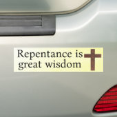 Wijsheid Bumpersticker (Op auto)