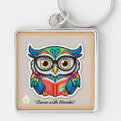 "Wijsheid door pagina's" Sleutelhanger (Voorkant)