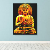 WIJSHEID. Geloof niet alles wat je denkt Canvas Afdruk (Insitu (Houten vloer))