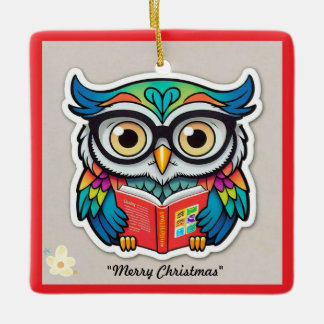 "Wijsheid in boeken" Keramisch Ornament