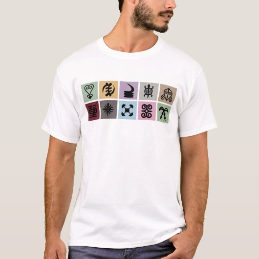 Wijsheid in symbolen – Adinkra-geïnspireerd T-shirt (Voorkant)