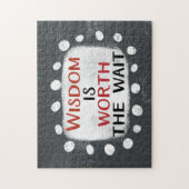 Wijsheid is de moeite waard om de puzzel te wachte legpuzzel (Verticaal)