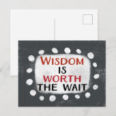 Wijsheid is het wachten waard Briefkaart (Voorkant / Achterkant)