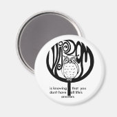 wijsheid is magneet (Voorkant / Achterkant)