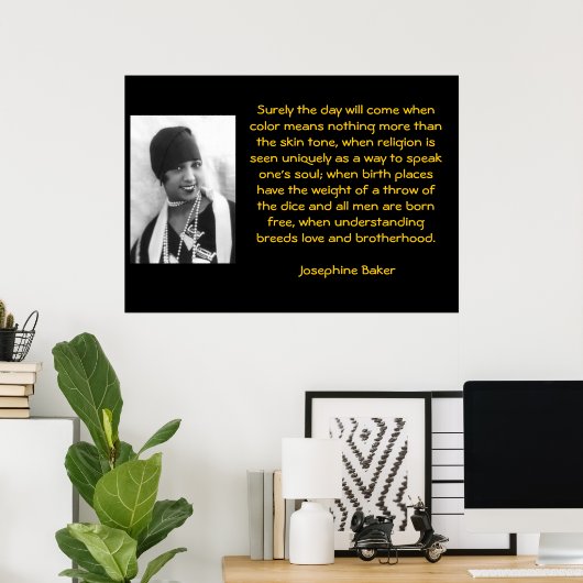 wijsheid: Josephine Bakers Poster (Thuiskantoor)