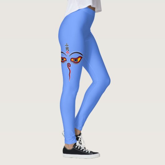 Wijsheid Ogen Van Boeddha - Bodhnath tempel ogen Leggings (Rechts)