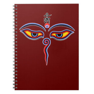 Wijsheid Ogen Van Boeddha - Bodhnath tempel ogen Notitieboek