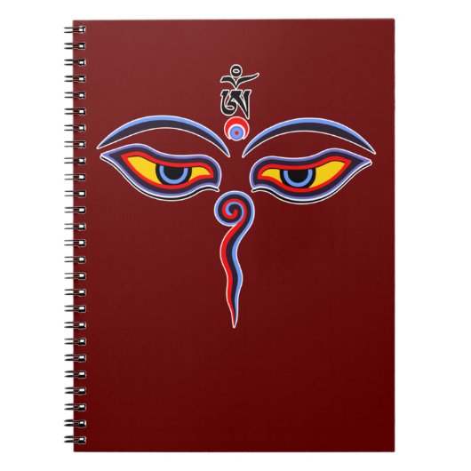 Wijsheid Ogen Van Boeddha - Bodhnath tempel ogen Notitieboek (Voorkant)