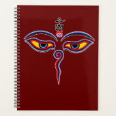 Wijsheid Ogen Van Boeddha - Bodhnath tempel ogen Planner (Voorkant)